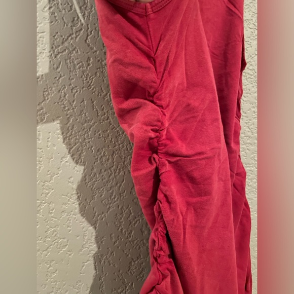 NWT L Space Wildwood Mini Dress Ruching at sides Color Cab Red Size S/P - Picture 11 of 14